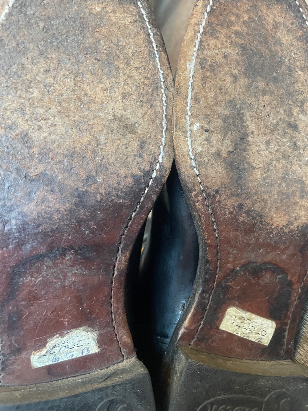 VTG Justin Black Leather Roper Cowboy Boots Womens Size 6.5 Style L3703 USA READ - Picture 8 of 8
